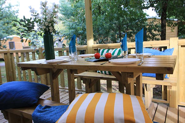 Hébergement Pergola - camping Blue Océan