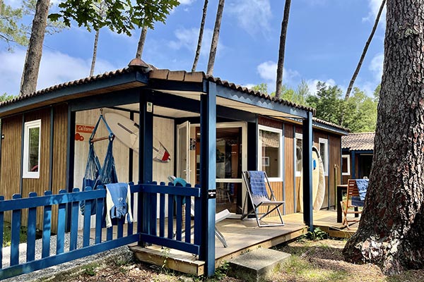 Hébergement Chalet California - camping Blue Océan