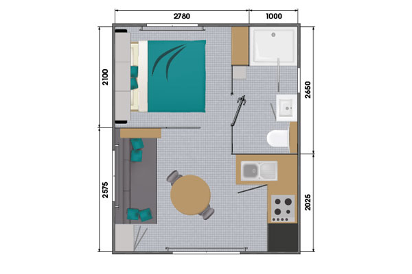 Hébergement Côté Sud – Suite - camping Blue Océan